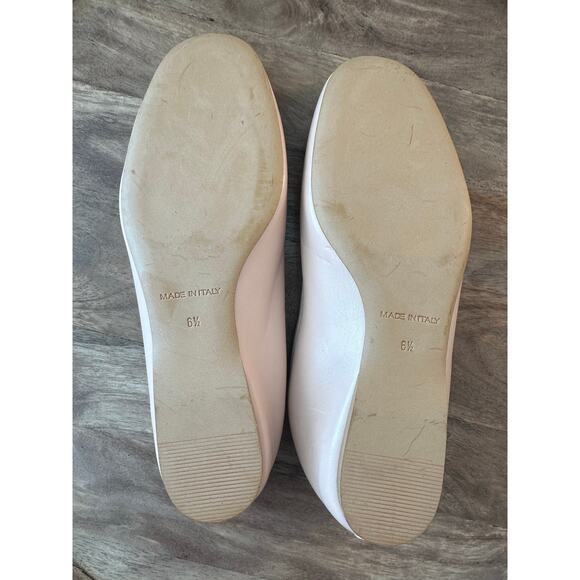 Everlane Italian Leather Pink Round Toe Ballet Flats Blush Pink Sz. 6.5 - Picture 6 of 9